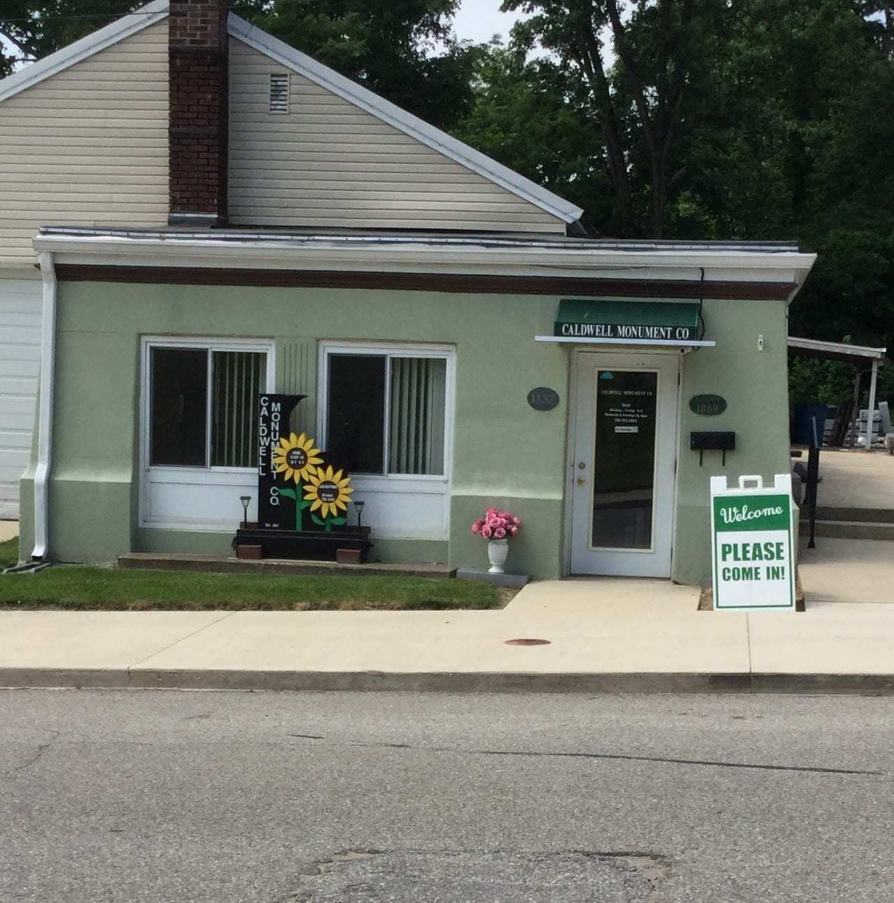 The Caldwell Monument Company Logansport branch office